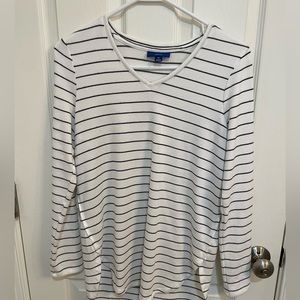 APT 9 size xs striped tunic.